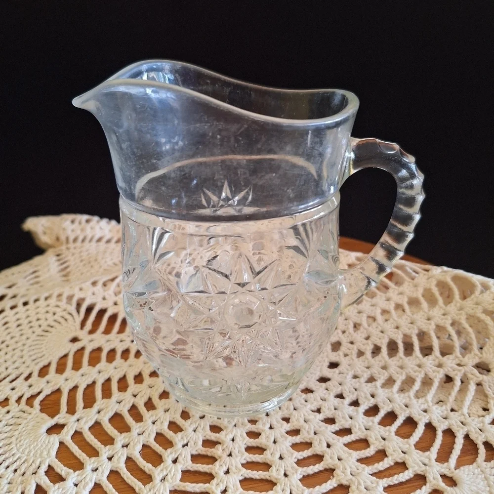 Anchor hocking Star of David pitcher